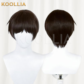 EVA Ikari Shinji Short Black Hair Basic Wig - KOOLLIA
