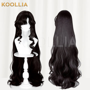 Reverse:1999 Isolde Long Black Hair Basic Wig Multi-angle Display by koollia