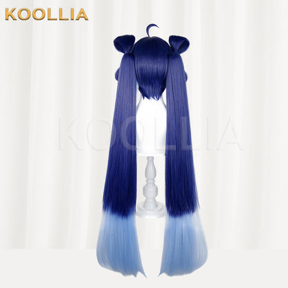 Wuthering Waves Iuno Long Blue Hair Basic Wig