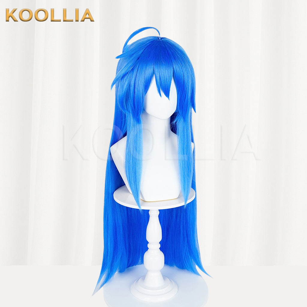 Lucky Star Izumi Konata Long Blue Hair Basic Wig
