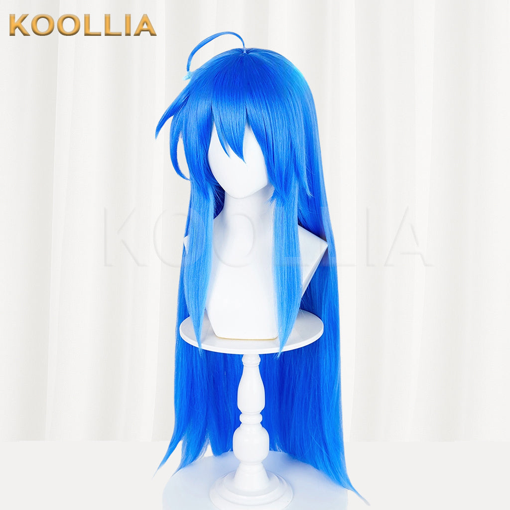 Lucky Star Izumi Konata Long Blue Hair Basic Wig