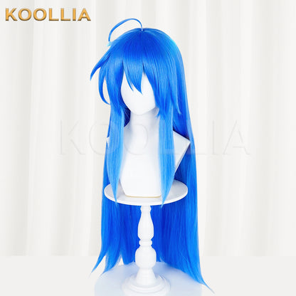 Lucky Star Izumi Konata Long Blue Hair Basic Wig