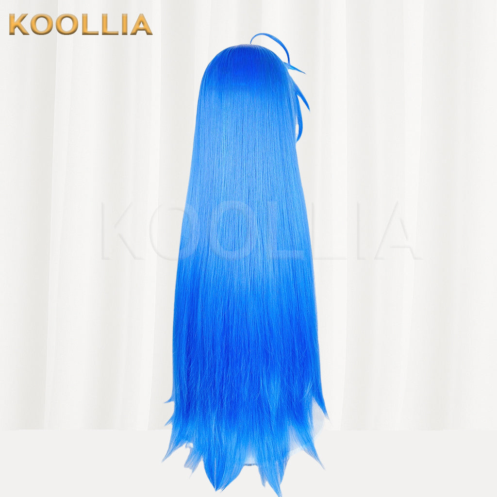 Lucky Star Izumi Konata Long Blue Hair Basic Wig