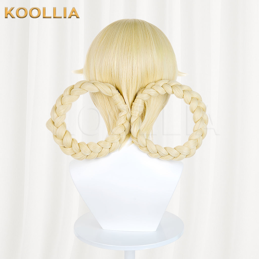 Genshin Impact Jahoda Short Blonde Hair Basic Wig