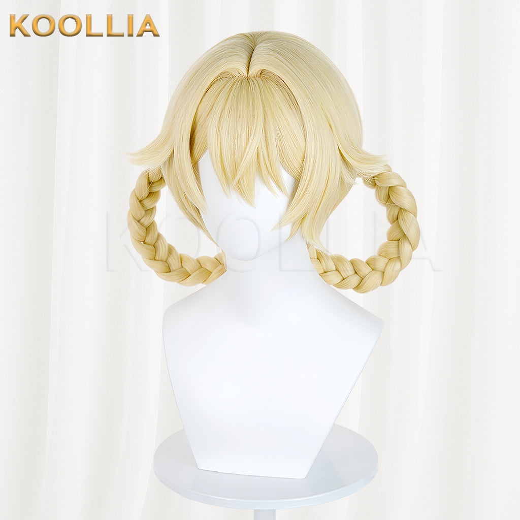 Genshin Impact Jahoda Short Blonde Hair Basic Wig