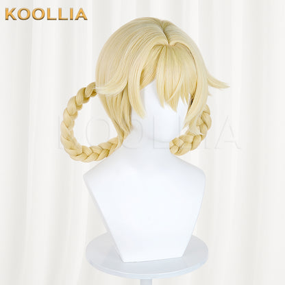 Genshin Impact Jahoda Short Blonde Hair Basic Wig