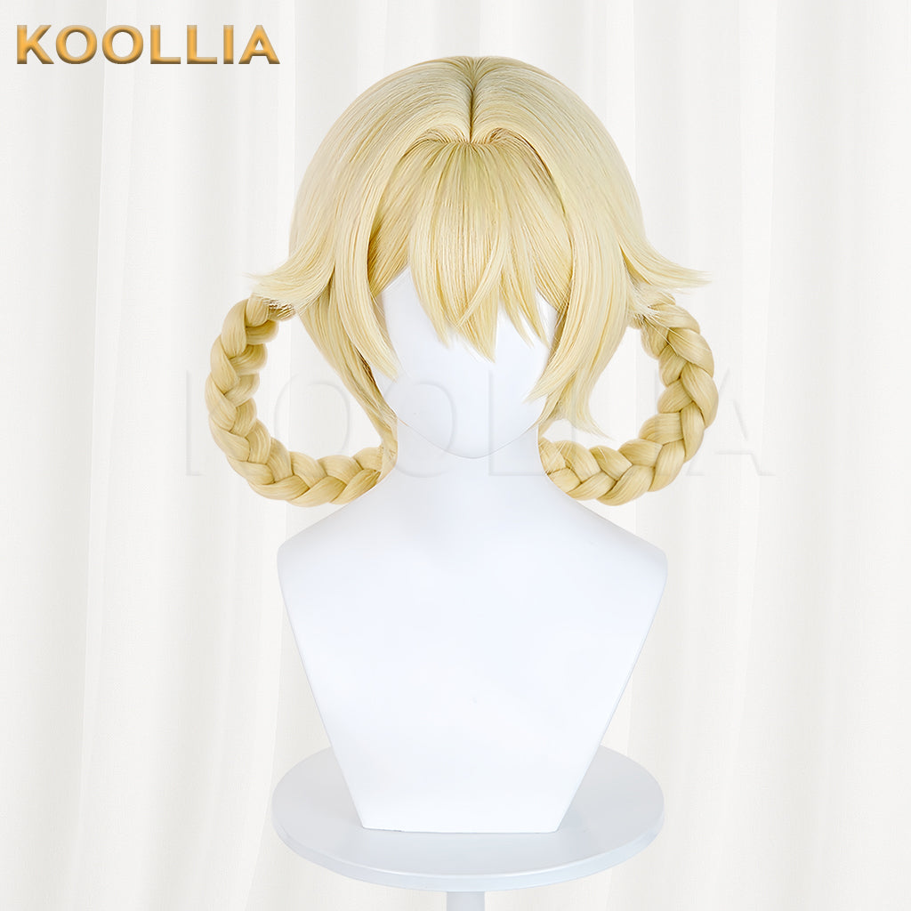 Genshin Impact Jahoda Short Blonde Hair Basic Wig