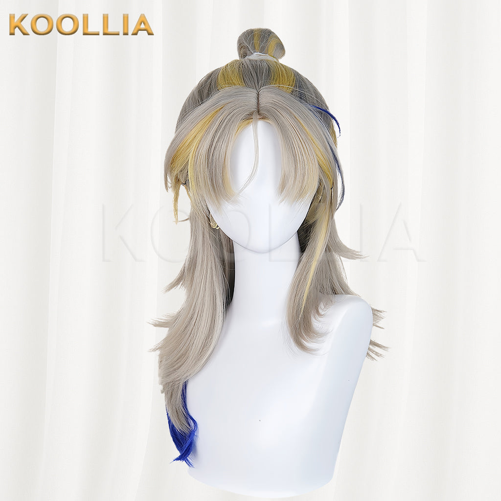 Arknights Ji Medium-Long Mix Hair Basic Wig