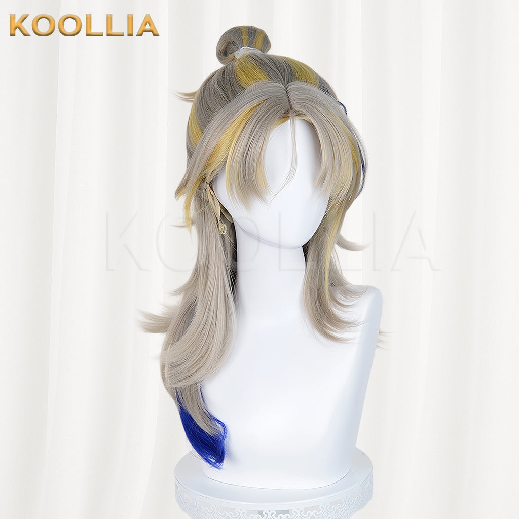 Arknights Ji Medium-Long Mix Hair Basic Wig