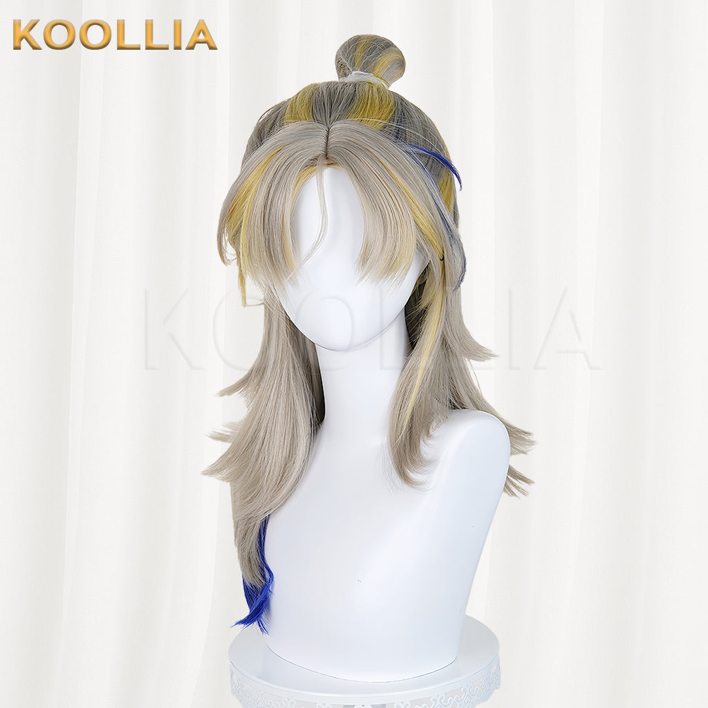 Arknights Ji Medium-Long Mix Hair Basic Wig