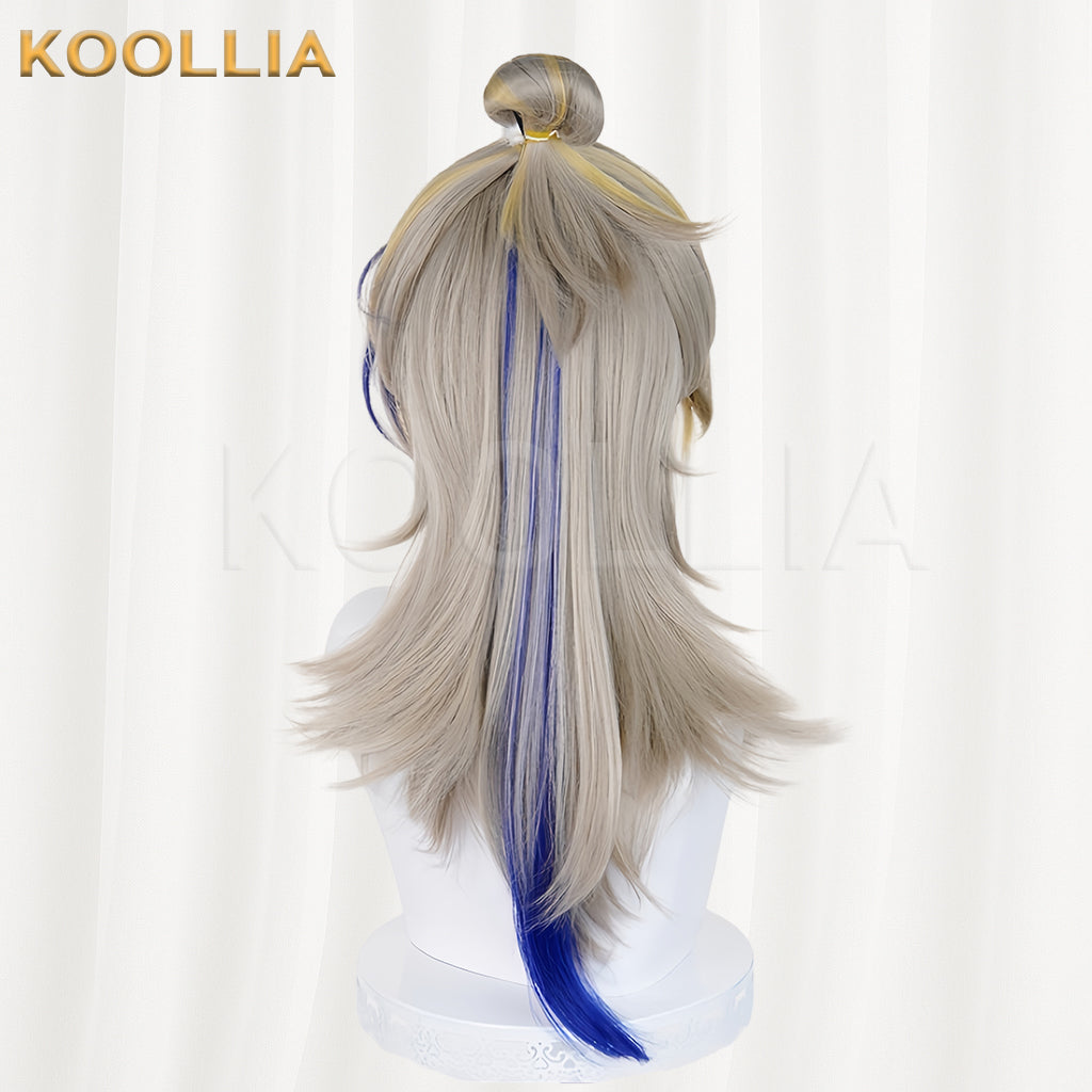 Arknights Ji Medium-Long Mix Hair Basic Wig