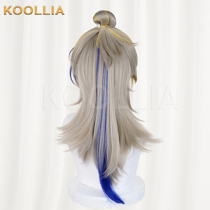 Arknights Ji Medium-Long Mix Hair Basic Wig