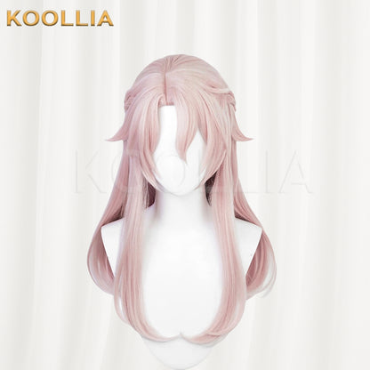 Honkai: Star Rail Jiao qiu Long Pink Hair Basic Wig