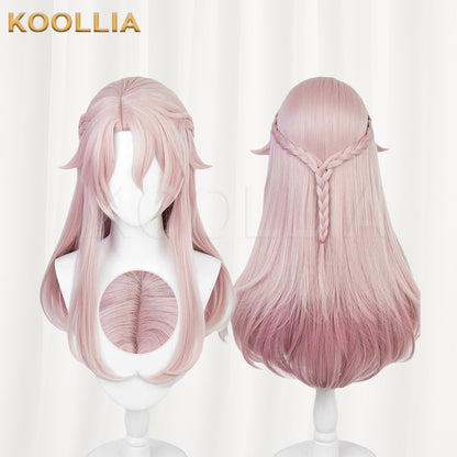 Honkai: Star Rail Jiao qiu Long Pink Hair Basic Wig