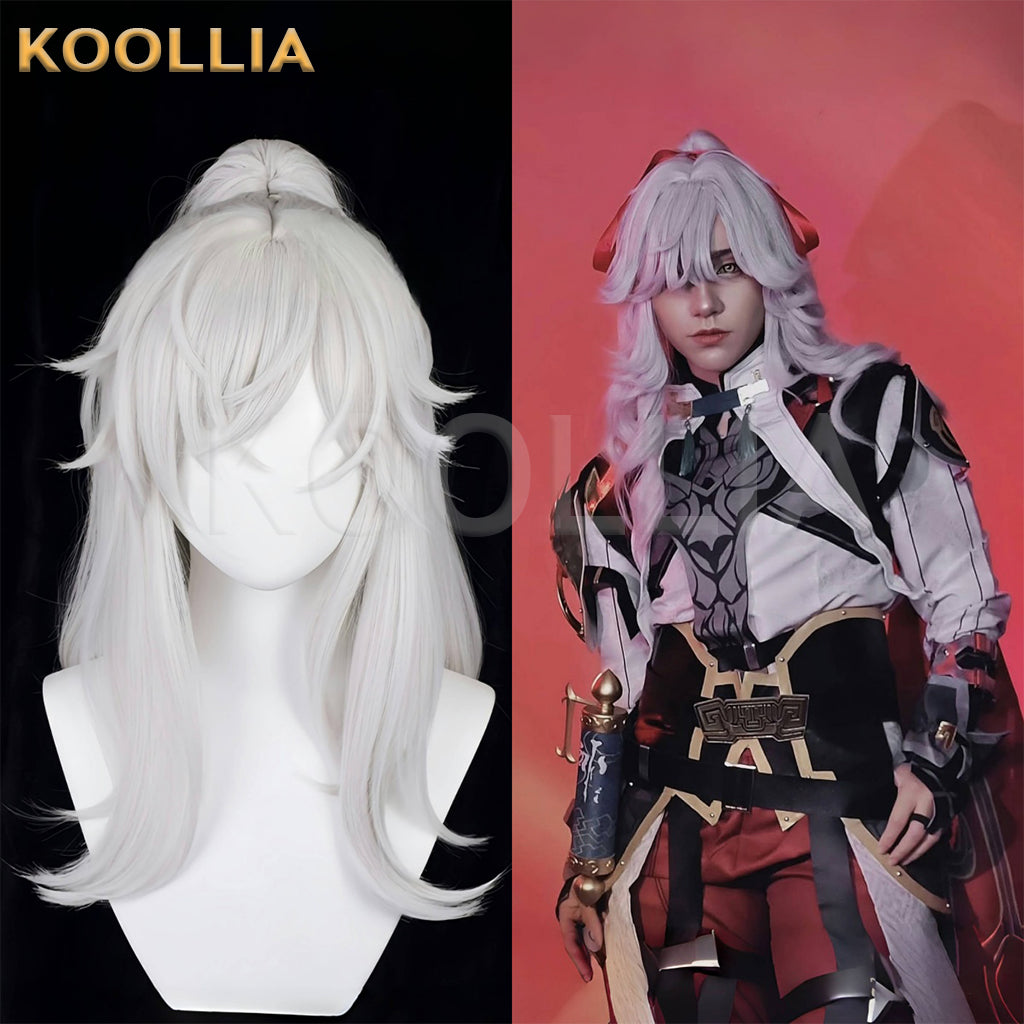 Honkai: Star Rail Jing Yuan Long White Hair Basic Wig