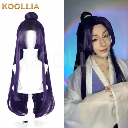 The Apothecary Diaries Jinshi Long Purple Hair Basic Wig