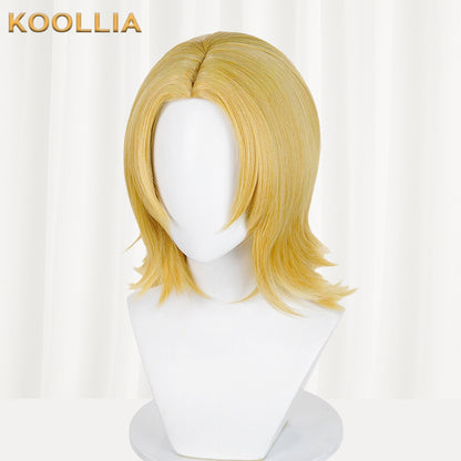 JoJo's Bizarre Adventure Johnny Joestar Short Yellow Hair Basic Wig