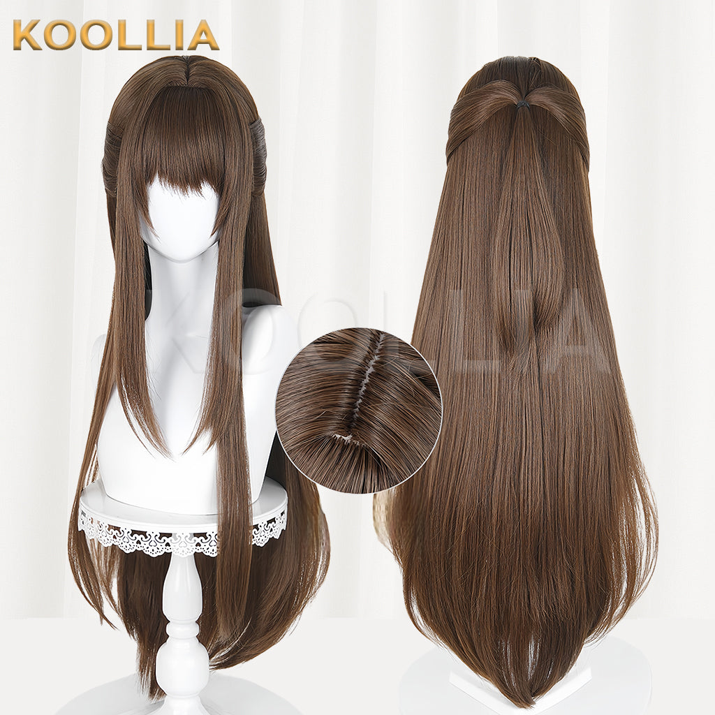 Dragon Raja Jormungandr Long Brown Hair Basic Wig