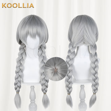Zootopia Judy Laverne Hopps Judith Long Sliver Hair Basic Wig Multi-angle Display by koollia