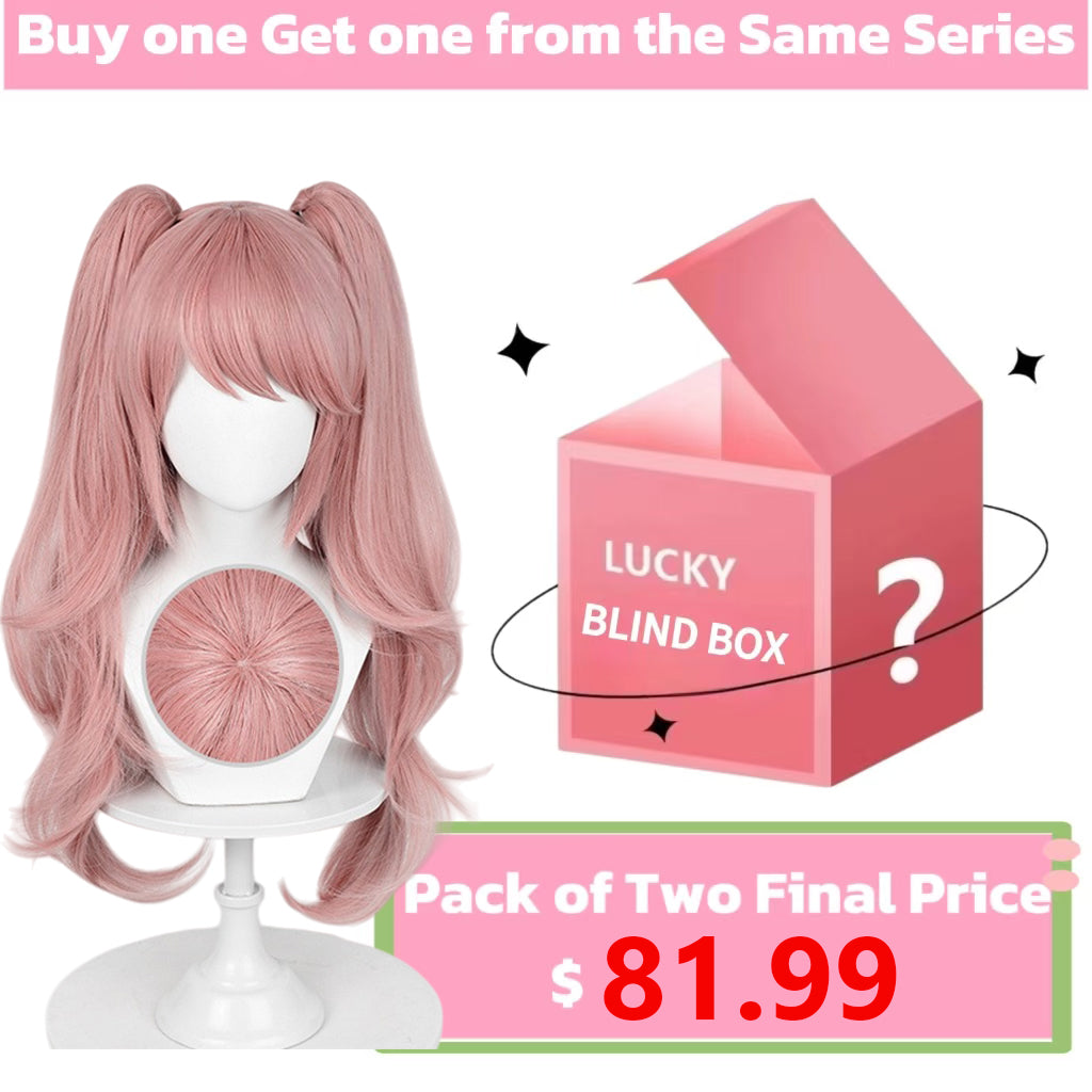 Danganronpa Enoshima Junko Long Pink Hair Basic Wig