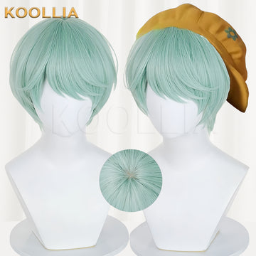 KPop Demon Hunters Baby Short Green Hair Basic Wig Tpye 1(Light Color) KOOLLIA