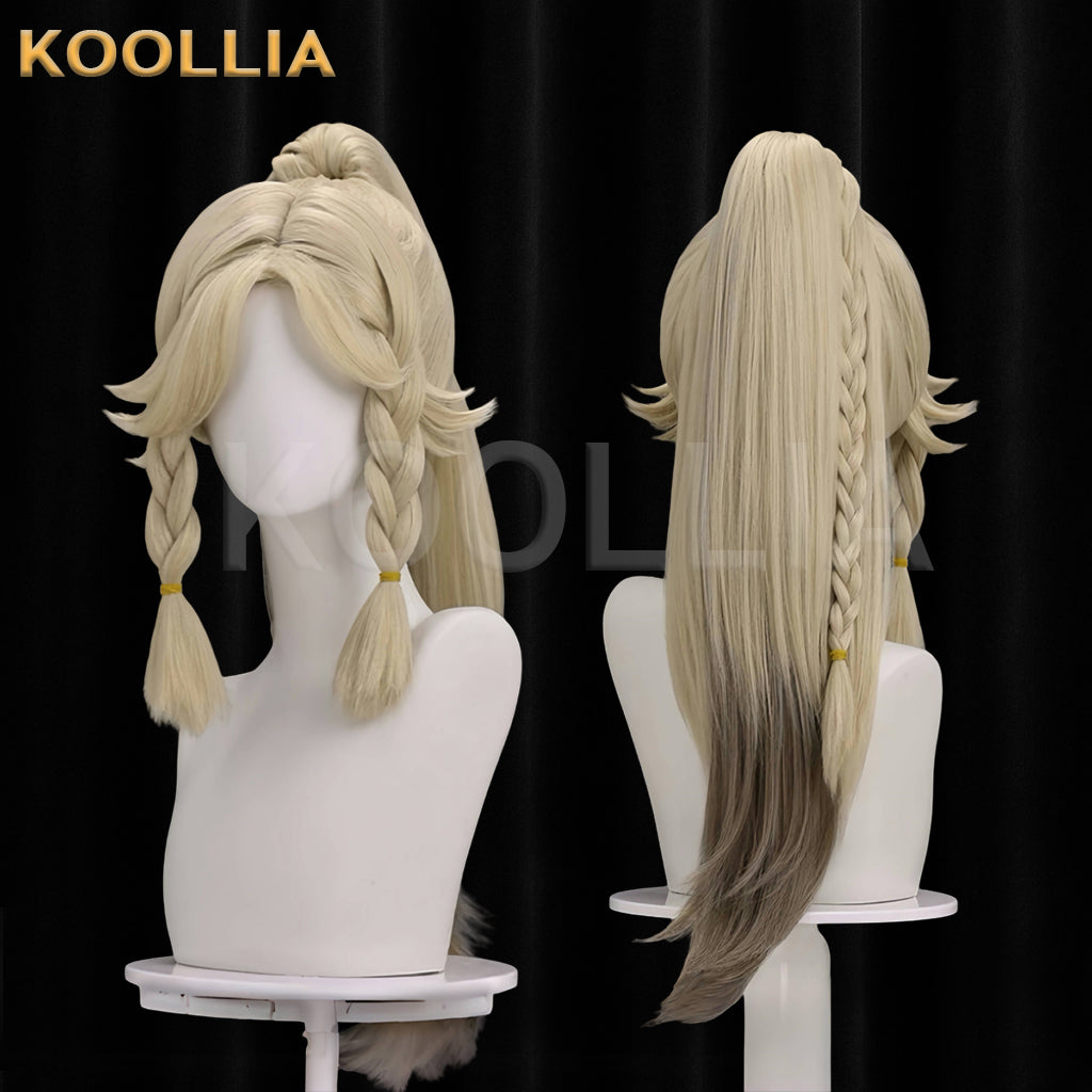 Genshin Impact Kachina Long Yellow Hair Basic Wig