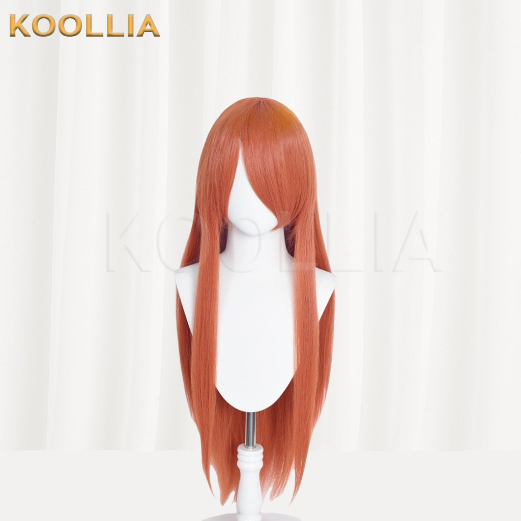 Gintama Kagura Long Orange-red Hair Basic Wig