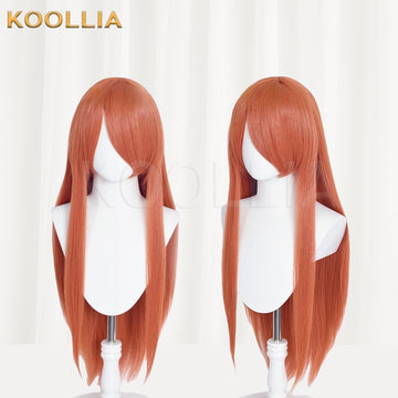 Gintama Kagura Long Orange-red Hair Basic Wig - KOOLLIA