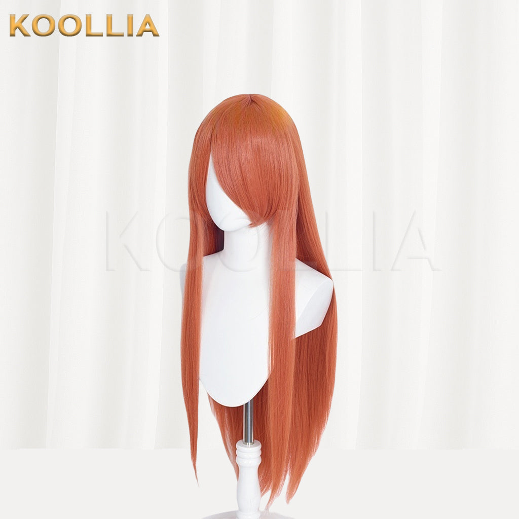 Gintama Kagura Long Orange-red Hair Basic Wig