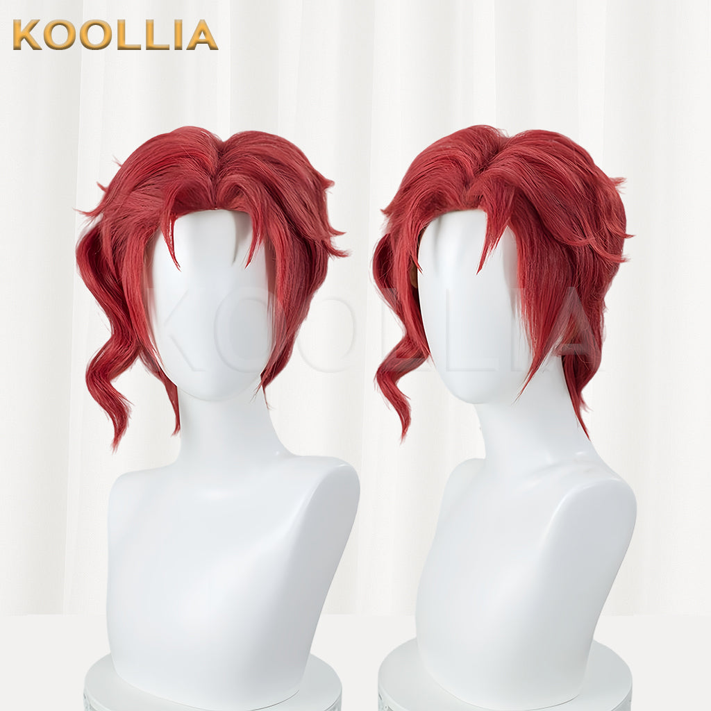 JoJo's Bizarre Advent Kakyoin Noriaki Short Red Hair Basic Wig