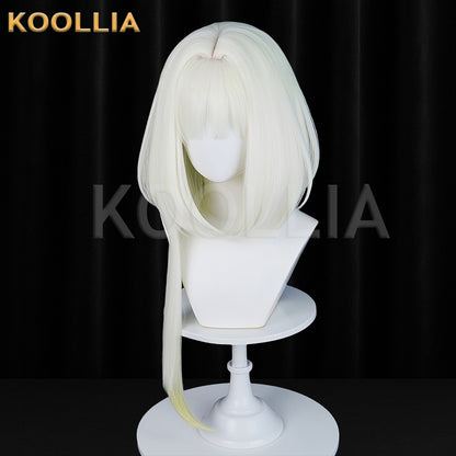 Arknights Kal'tsit Long White Hair Basic Wig
