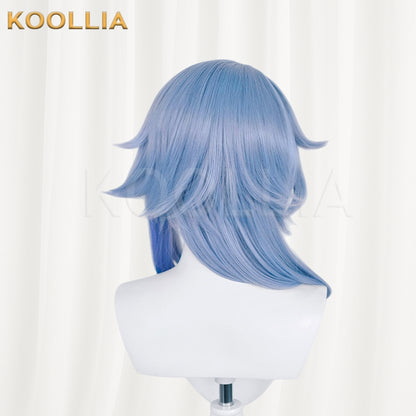 Genshin Impact Kamisato Ayato Long Blue Hair Basic Wig