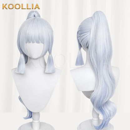 Genshin Impact Kamisato Ayaka Blue Long Hair Basic Wig