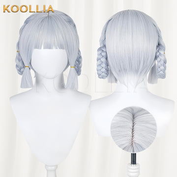 Genshin Impact Kamisato Ayaka Long Short Blue Hair Basic Wig - KOOLLIA