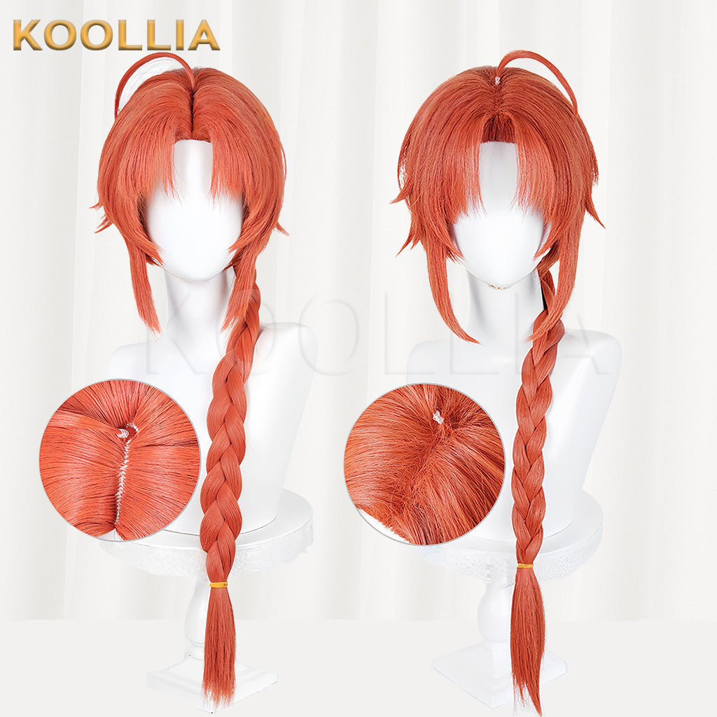 Gintama Kamui Long Orange-red Hair Basic Wig