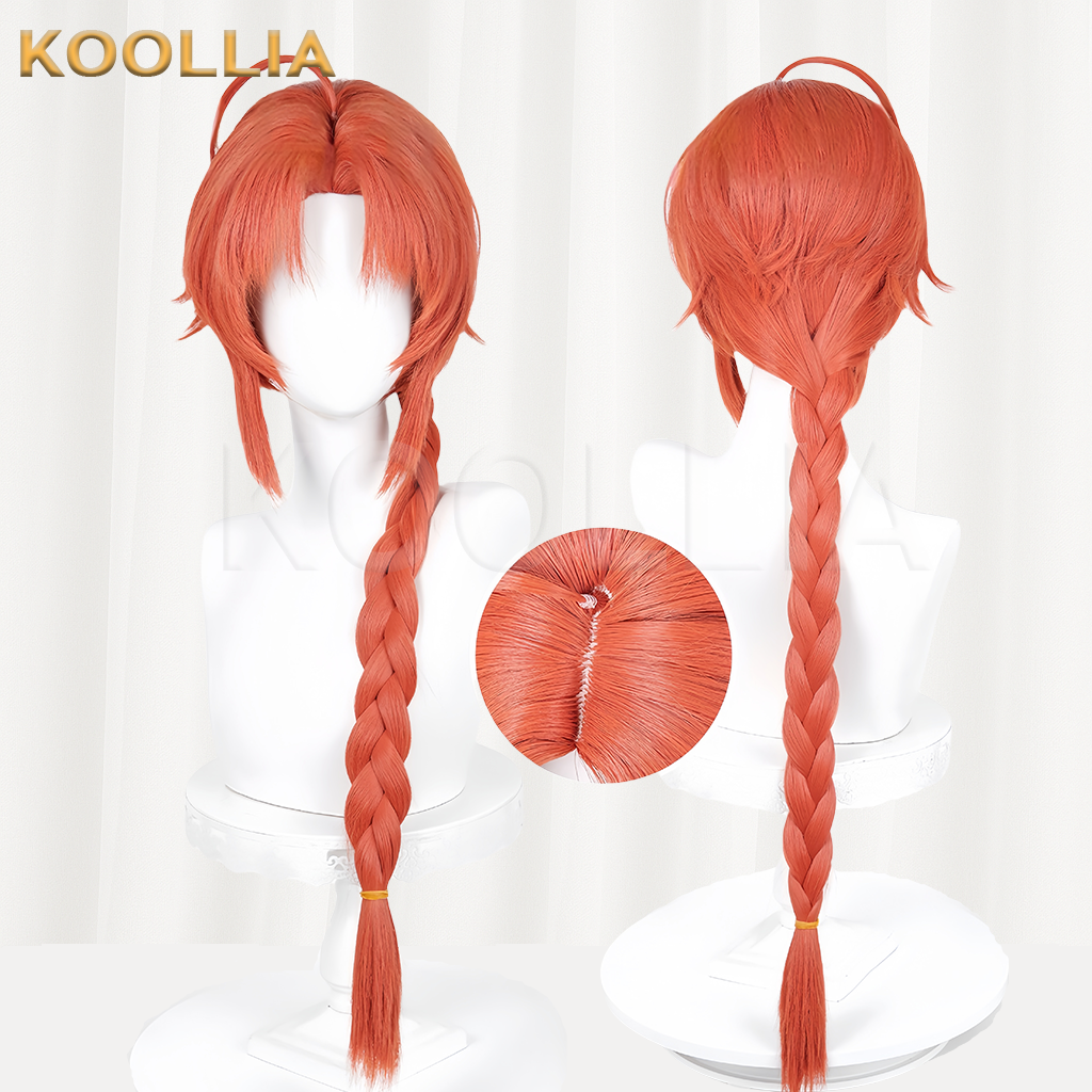 Gintama Kamui Long Orange-red Hair Basic Wig