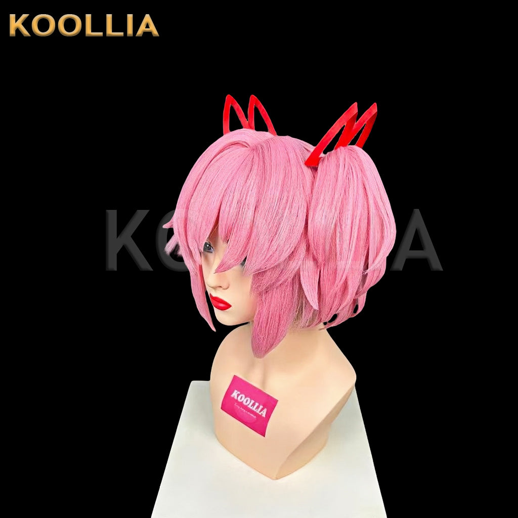 Puella Magi Madoka Magica Kaname Madoka Short Pink Hair Styled Basic Wig