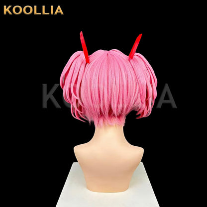 Puella Magi Madoka Magica Kaname Madoka Short Pink Hair Styled Basic Wig
