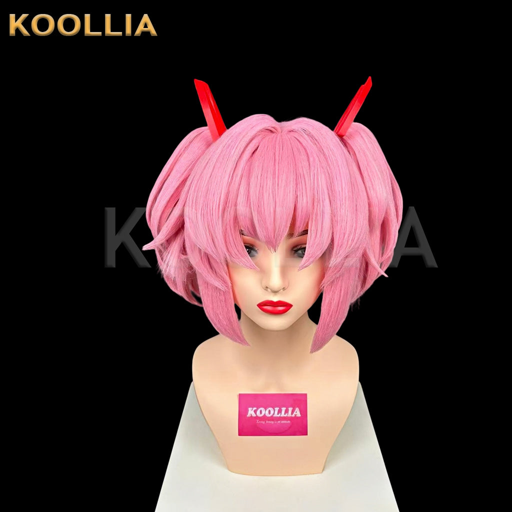 Puella Magi Madoka Magica Kaname Madoka Short Pink Hair Styled Basic Wig