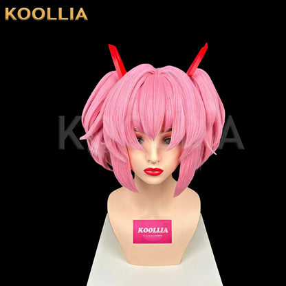 Puella Magi Madoka Magica Kaname Madoka Short Pink Hair Styled Basic Wig