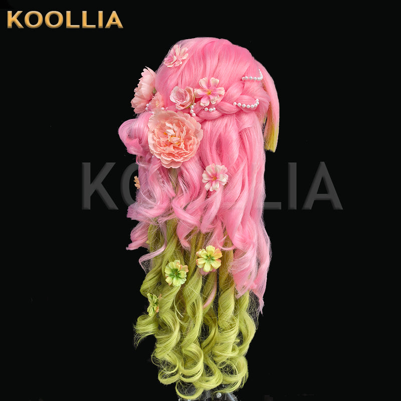 Demon Slayer Kanroji Mitsuri Long Mix Hair Styled Basic Wig