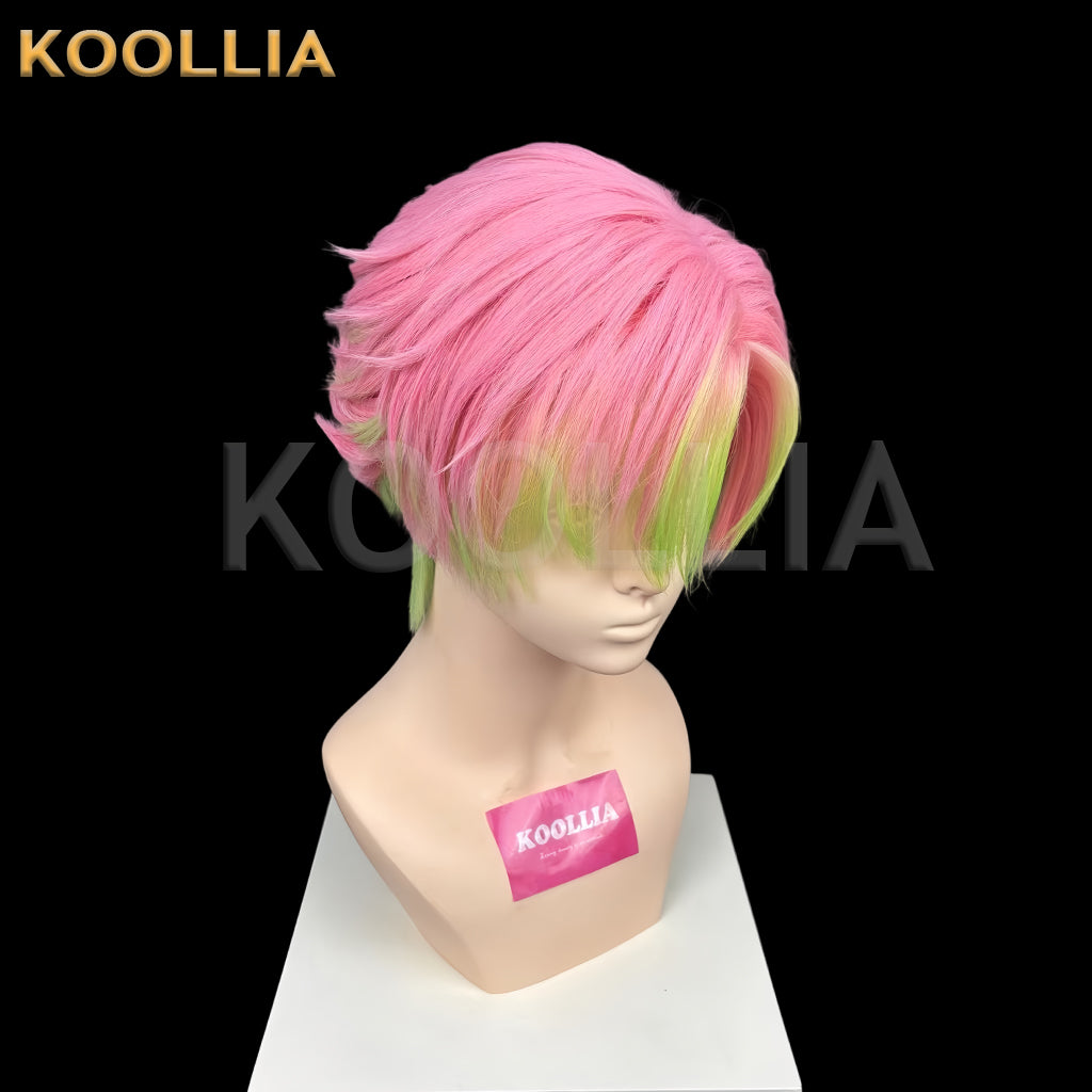 Demon Slayer Kanroji Mitsuri Long Mix Hair Styled Basic Wig