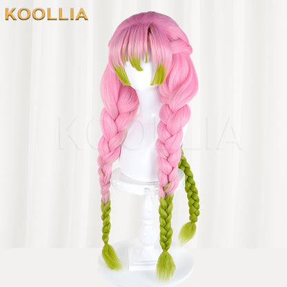 Demon Slayer Kanroji Mitsuri Long/Short Mix Hair Basic Wig