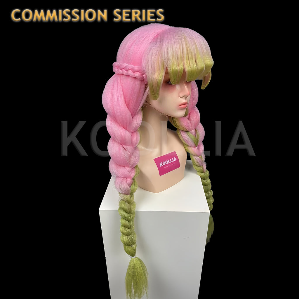 Demon Slayer Kanroji Mitsuri Long Mix Hair Styled Basic Wig
