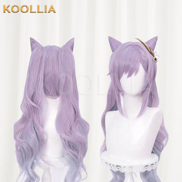 Genshin Impact Keqing Long Purple Hair Basic Wig - KOOLLIA