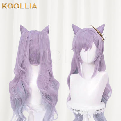 Genshin Impact Keqing Long Purple Hair Basic Wig