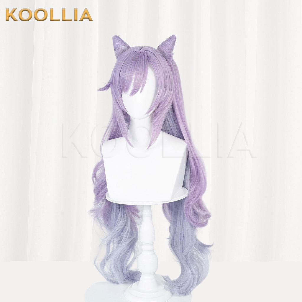 Genshin Impact Keqing Long Purple Hair Basic Wig