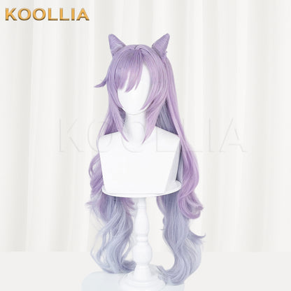 Genshin Impact Keqing Long Purple Hair Basic Wig