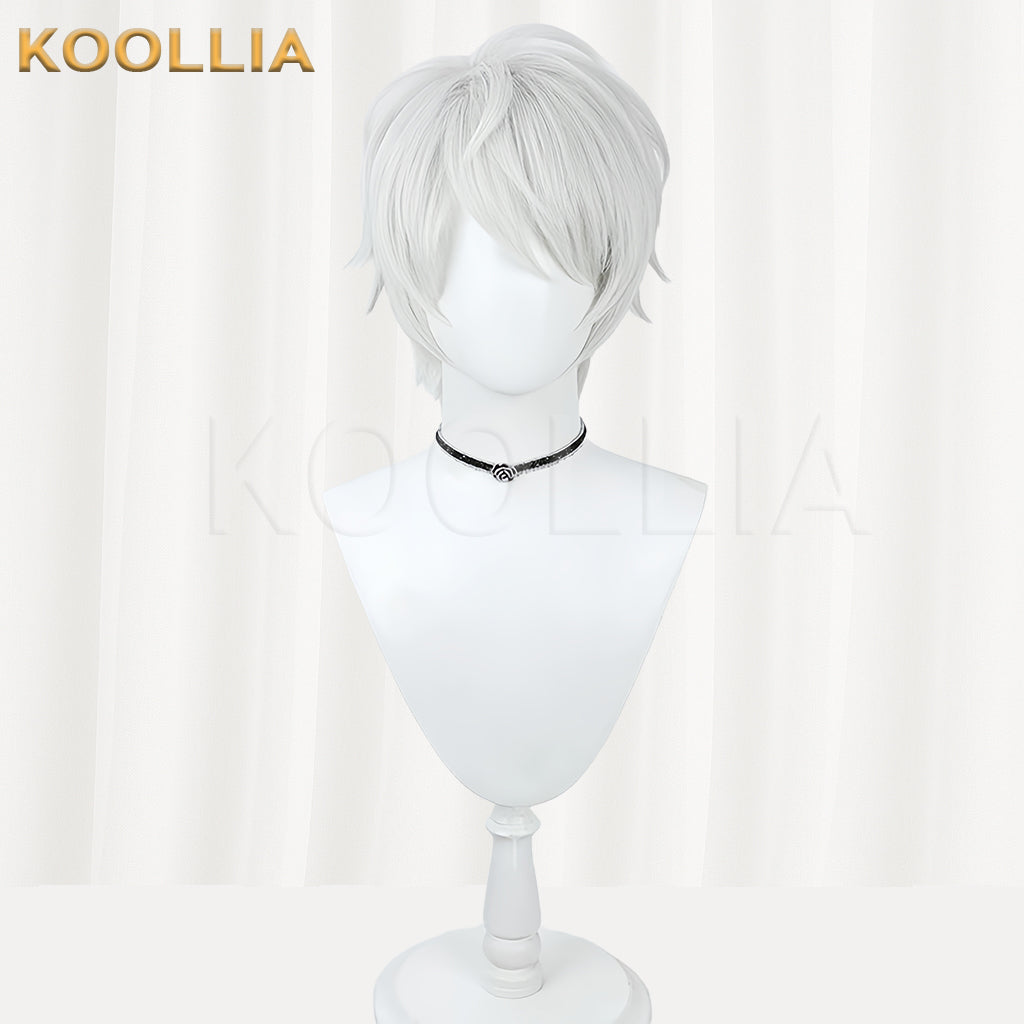 Honkai Impact 3 Kevin Kaslana Short Silver Hair Basic Wig