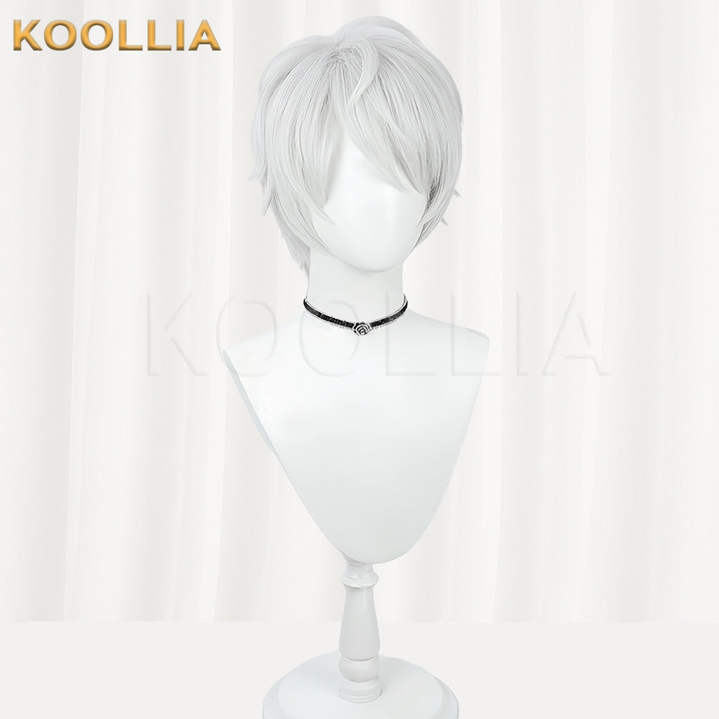 Honkai Impact 3 Kevin Kaslana Short Silver Hair Basic Wig
